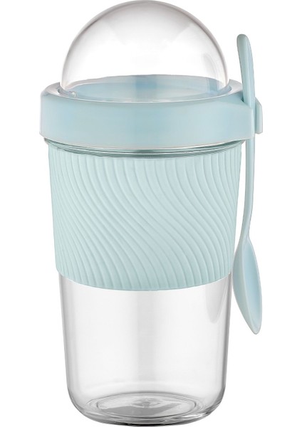 Luxury 600 cc Orbit Silikon Giydirmeli Müsli ve Atıştırmalık Kabı Tritan 1 Adet