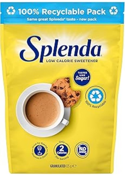 Luxury Splenda Kaiz Tatlandırıcı Toz Şeker Ikamesi 125 Gram Kese 1 Adet