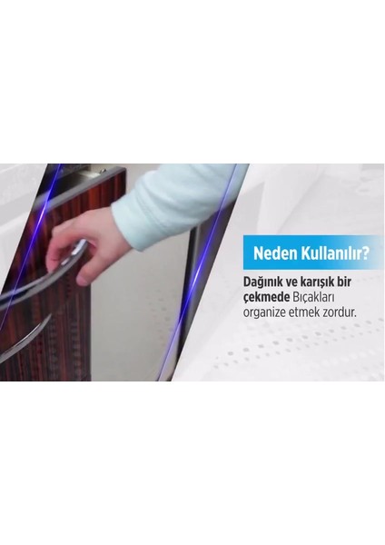 Luxury Yeni Nesil Bıçaklık Çekmece Içi Bıçak Düzenleyici Tutucu Bıçak Seti 1 Adet fiyatları