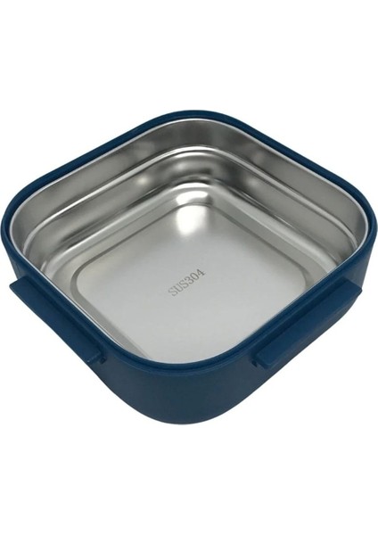 Luxury Lunch Box BL2107 Tek Katlı Çelik Mavi-Sarı 1 Adet modelleri