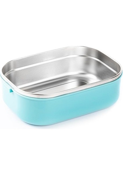 Luxury Tedemeı Paslanmaz Çelik Chopstıck ve Kaşıklı Dikdörtgen Yemek Taşıma Kabı 1.3l 1 Adet