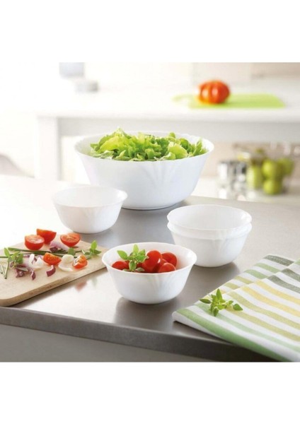 Luxury Carine Arcapol Cadıx Beyaz 12 cm 6 Adet Takım Çorba Kasesi. 1 Adet
