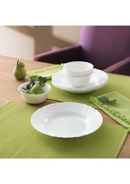 Luxury Carine Arcapol Cadıx Beyaz 12 cm 6 Adet Takım Çorba Kasesi. 1 Adet