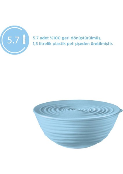 Luxury Guzzini Tierra M Kapaklı Salata Kasesi Mavi 1 Adet