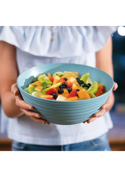 Luxury Guzzini Tierra M Kapaklı Salata Kasesi Mavi 1 Adet