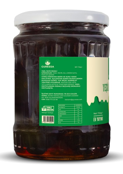 Yeşil İncir (Ham) Reçeli 720 Doğal Ev Yapımı fırsatları