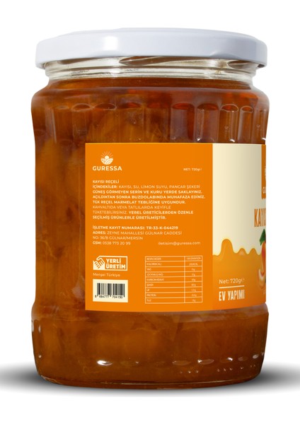 Kayısı Reçeli 720 Gr Doğal Ev Yapımı fırsatları