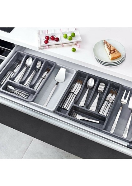 Luxury Box Up Çekmece Düzenleyici Sürgülü Çekmece Içi Kaşıklık Organizer 1 Adet