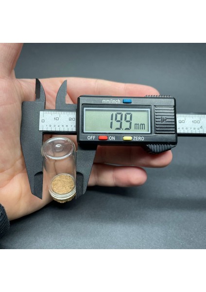 Luxury 8 Adet 8 cc Cam Deney Tüpü (4 Cm) Mantar Tıpalı - Mantar Tıpalı Cam Deney Tüpü 1 Adet