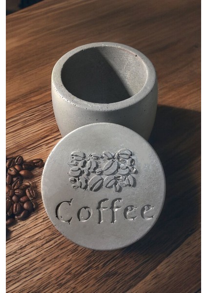Luxury Beton Barrel Dekoratif Tezgah Üzeri Kahve Fıçısı 1 Adet