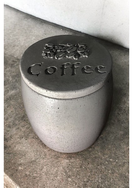 Luxury Beton Barrel Dekoratif Tezgah Üzeri Kahve Fıçısı 1 Adet
