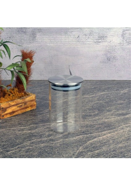 Luxury Metal Kapaklı Cam KAVANOZ 250 ml 1 Adet