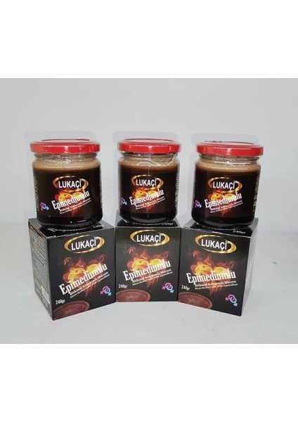 Luxury Lukaçi Aşk Ateşi Bitkisel Ballı Macun (15 Adet 240 gr Lık Kavanoz) 1 Adet