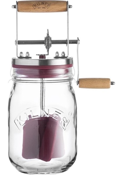 Luxury Kilner Manuel Tereyağı Çırpma ve Çalkalama 1 Litre 1 Adet