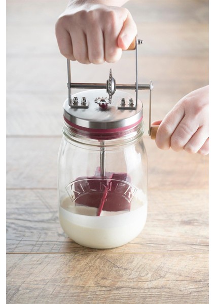 Luxury Kilner Manuel Tereyağı Çırpma ve Çalkalama 1 Litre 1 Adet