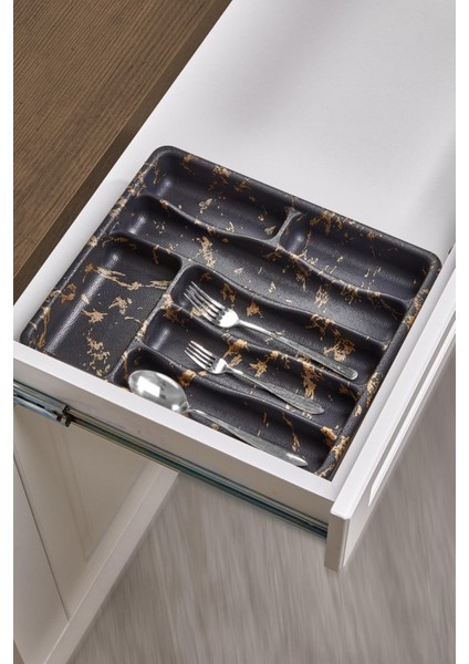 Luxury Lüx Özel Renk 7 Bölmeli Çekmece Içi Kaşıklık (37X32CM) 1 Adet
