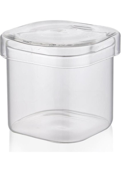 Luxury Clear Cam Kavanoz Kare 8x9 cm 1 Adet