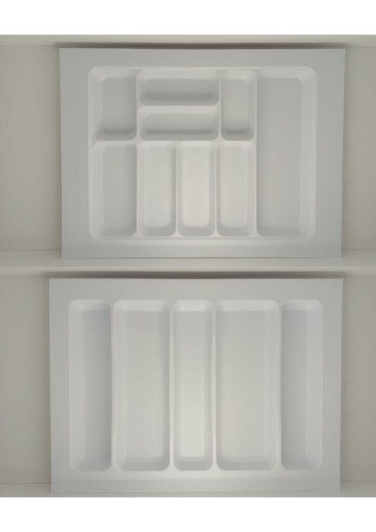 Luxury 65X49 Cm. Beyaz Kaşıklık ve Kepçelik 2'li Set (59X41 Cm'e Kadar Kesilebilir) 1 Adet