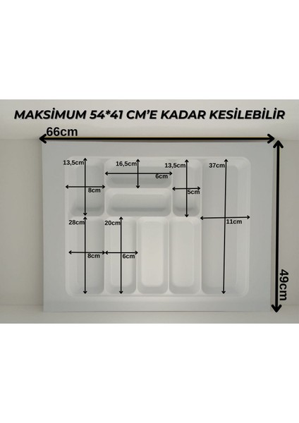 Luxury 65X49 Cm. Beyaz Kaşıklık ve Kepçelik 2'li Set (59X41 Cm'e Kadar Kesilebilir) 1 Adet fırsatları