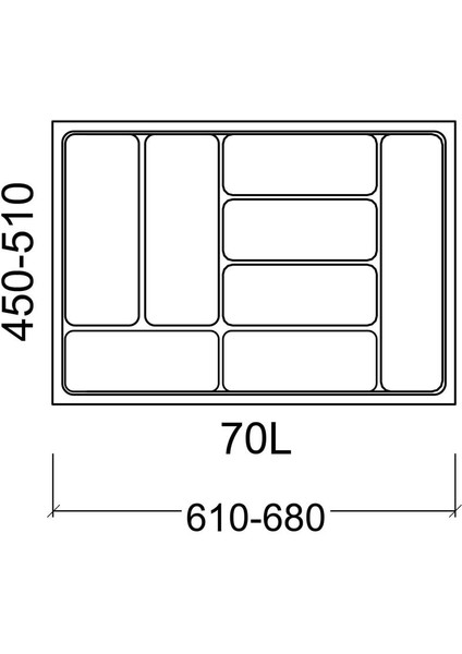 Luxury Smart Çatal Kaşıklık Beyaz Renk, 64X48CM 1 Adet fiyatları