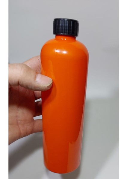 Luxury 400 cc Düz Model Pet Şişe - Beyaz Filtop Beyaz Damla Kapaklı - 400 ml Boş Pet Şişe (10 Adet) 1 Adet