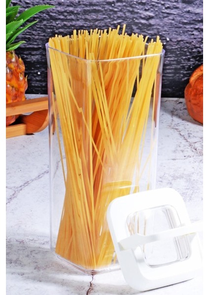 Luxury 12 Li Süper Saklama Kabı 1700ML x 12 Adet Beyaz (Özel Kapak) , Erzak Kabı 1 Adet fırsatları