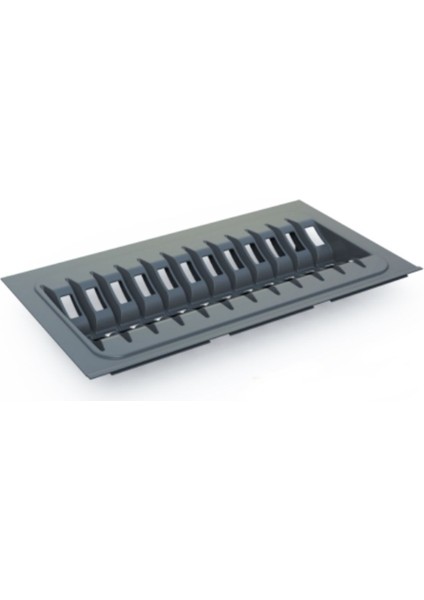 Luxury 1 Adet Traybond Antrasit Tabaklık 27X49 (Geçmeli Tabaklık, Enden 2,5, Boydan 5 cm Kesilebilir.) 1 Adet