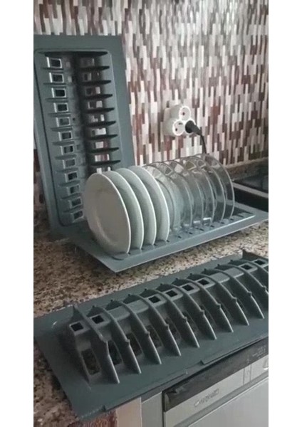 Luxury 1 Adet Traybond Antrasit Tabaklık 27X49 (Geçmeli Tabaklık, Enden 2,5, Boydan 5 cm Kesilebilir.) 1 Adet