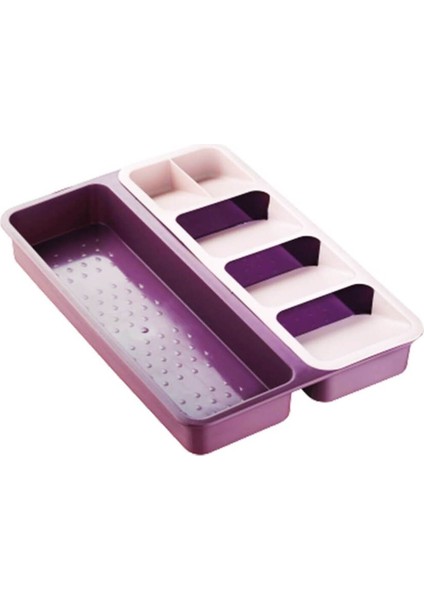 Luxury Smart Organizer Çekmece Içi Kaşıklık 2 Li Mor 1 Adet