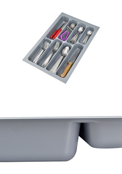 Luxury Çekmece Içi Kaşıklık Gri - 30X47 cm 1 Adet modelleri