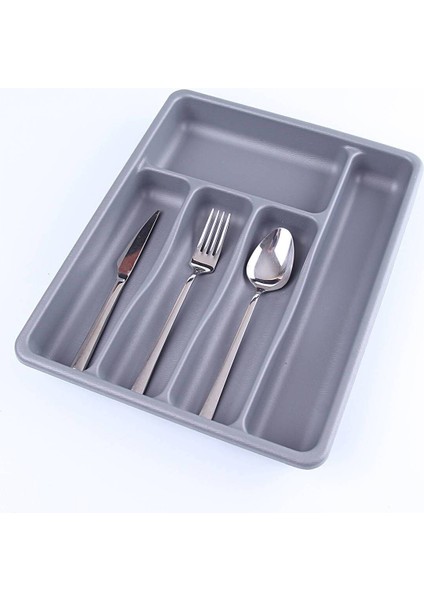Luxury Gri - 5 Bölmeli Çekmece Içi Kaşıklık 36X29X5CM (4614) 1 Adet