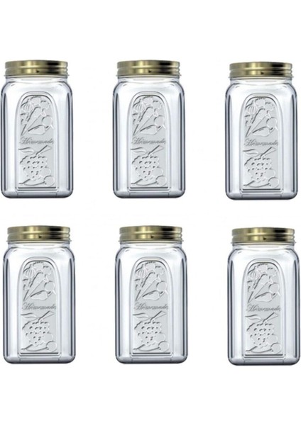 Luxury 80398 Homemade Kavanoz 3 Litre - 6 Adet FMA454644 342 1 Adet