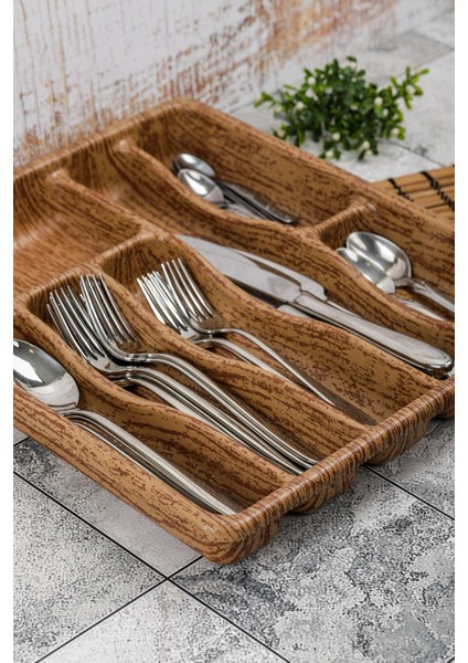 Luxury 37X32 cm 7 Bölmeli Çekmece Içi Kaşıklık 1 Adet