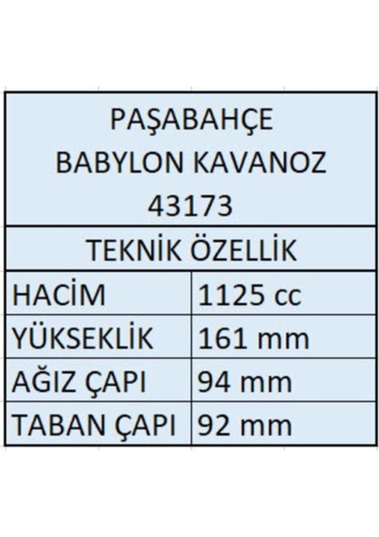 Luxury 43173 Babylon Ahşap Kapaklı Kavanoz - 1125CC - 4 Adet FMA005297 1 Adet