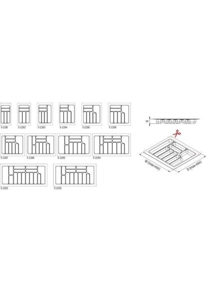 Luxury Gri 90 cm Plastik Kaşıklık ( S-2290-G ) 1 Adet modelleri