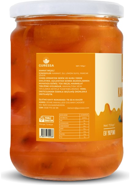 Kamkat Reçeli 720 Gr Doğal Ev Yapımı fırsatları