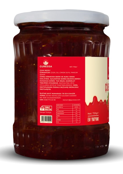 Çilek Reçeli 720 Gr Doğal Ev Yapımı fırsatları