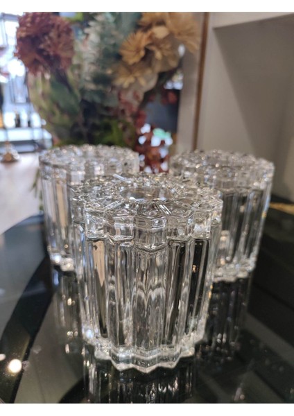 Luxury P&ora 3 Lü Kristal Çay Kahve Şeker Kavanoz Seti 1 Er kg 1 Adet