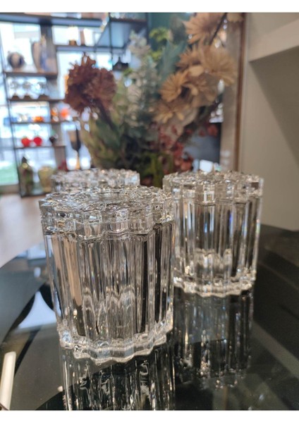 Luxury P&ora 3 Lü Kristal Çay Kahve Şeker Kavanoz Seti 1 Er kg 1 Adet