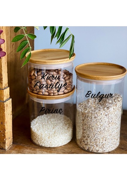 Luxury Bakliyat Seti Kavanoz Etiketi 30'lu 1 Adet