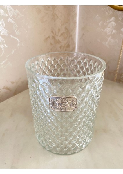 Luxury Tea Etiketli Cam Kavanoz ( 1 kg Kapasitelidir ) 1 Adet