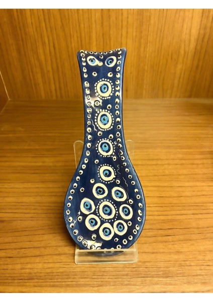 Luxury Nazar Boncuğu Desenli Seramik Kaşıklık 1 Adet
