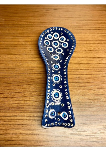Luxury Nazar Boncuğu Desenli Seramik Kaşıklık 1 Adet modelleri