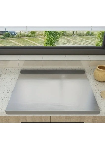 Luxury Paslanmaz Çelik Tezgah Koruyucu Kesme Tahtası Çok Amaçlı 50X40 cm 1 Adet