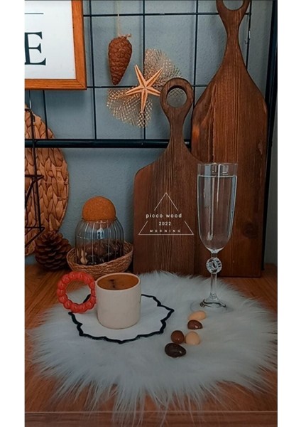 Luxury Koyu Ceviz Kesme ve Servis Tahtası 13 Cmx 50 Cm- 15CMX36 cm 2 Adet 1 Adet