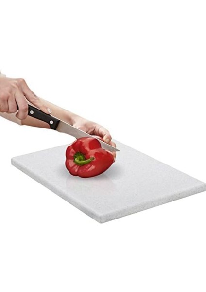 Luxury Beyaz Kesme Tahtası, Polietilen, 20MM (2cm Kalınlık) Kesim Takozu, Çakma Takozu 10CMX15CM (Dikdörtge 1 Adet