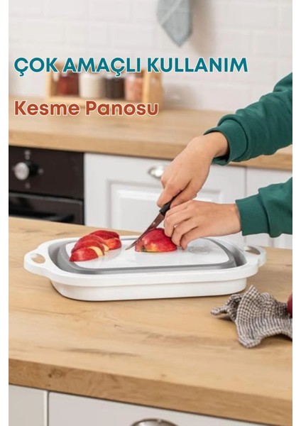 Luxury Çok Amaçlı Pratik Katlanabilir Kesme Doğrama Tahtası Sepet Süzgeç 1 Adet fiyatları