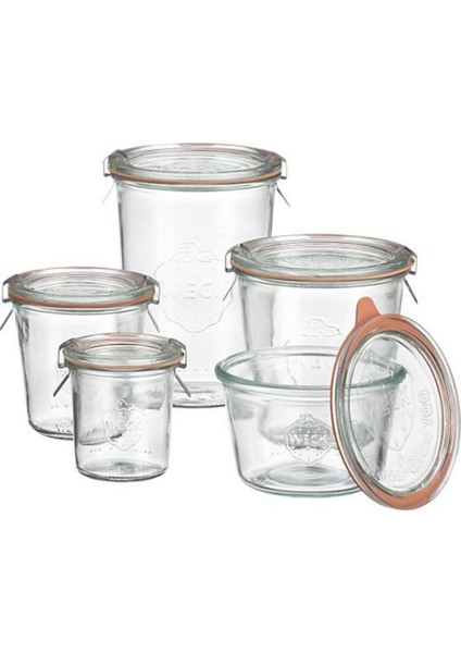 Luxury Mold Kavanoz Set ( 850 ml , 580 ml , 370 ml , 290 ml Uzun , 160 ml ) 1 Adet