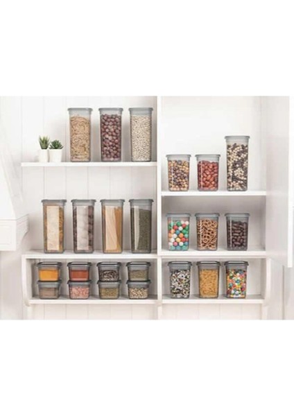 Luxury Plastik Classy 12 Parça Kare Dik Saklama Kabı Seti D-413 1 Adet fiyatları