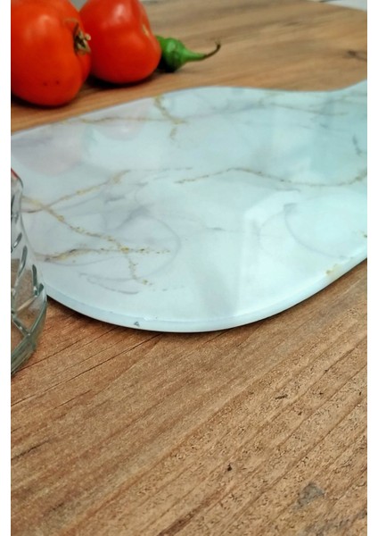 Luxury Askılı Cam Kesme Tahtası, Dekoratif Cam Kesme Tahtası, 20 cm x 35,5 Cm, ( 5 mm Cam Kalınlığı ) 1 Adet modelleri